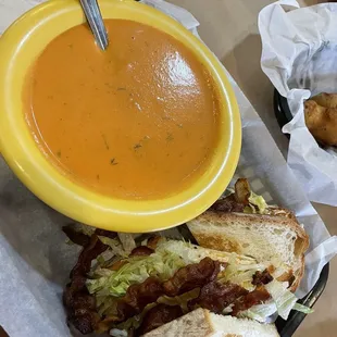 BLT &amp; Creamy Tomato Soup