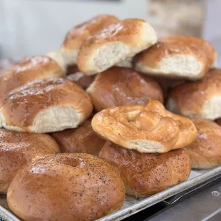 Fresh baked bagels