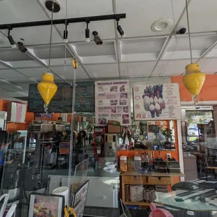 Order counter and menu