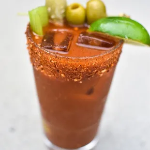 Bloody Mary, alcohol, drink from bar, restaurant, Twin Cities 400 Tavern Minneapolis, Minnesota
