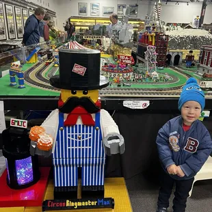 Photo Opportunity next to the huge Lego display