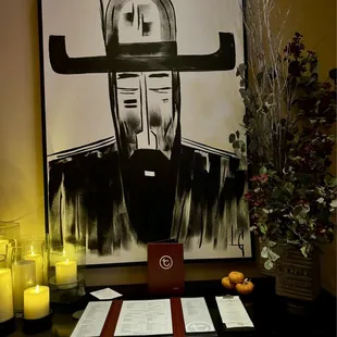 Main entrance wall art.