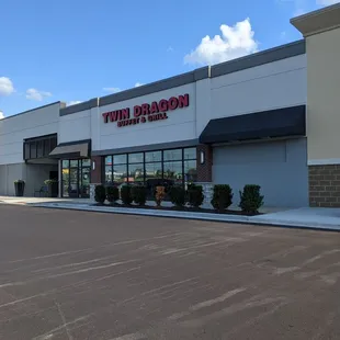 the front of the restaurant