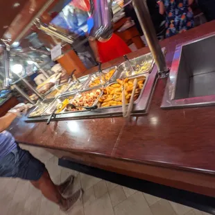 two people ordering food