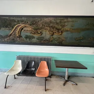 two chairs and a table