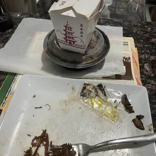 Food with Old Rusty Staple!