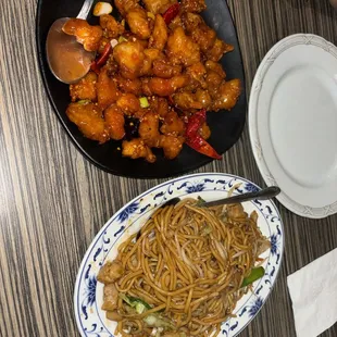 Orange Chicken Chicken Chow Mein