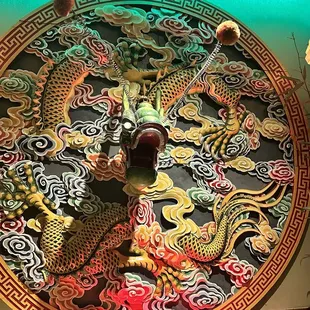 decoration in the large dining area