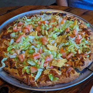 Large Taco Pizza for $30.