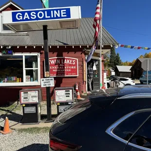 a gas station