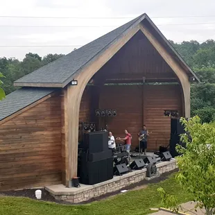Brian T Rusnock Amphitheater.   Twin Lake Parks expansion area.