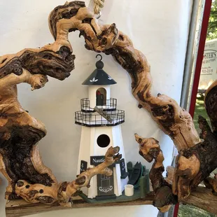 Lighthouse birdhouse