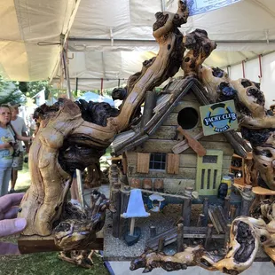 These birdhouses are unique and very pricey!