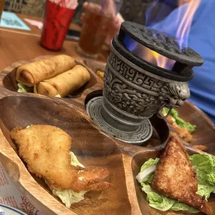 a plate of food