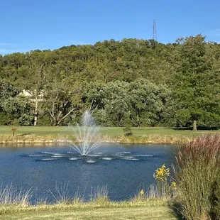 Lake behind wedding venue.