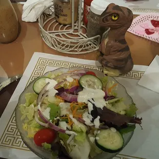 Bob the Raptor Says "Salad if you are into that kind of stuff."