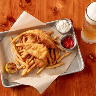 fish and chips, food, fish, seafood