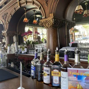 Behind the bar