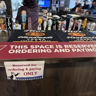 customers ordering and paying