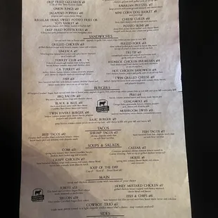UPDATED MENU
