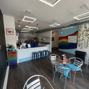 A look at the inside of our space with our friendly crew!