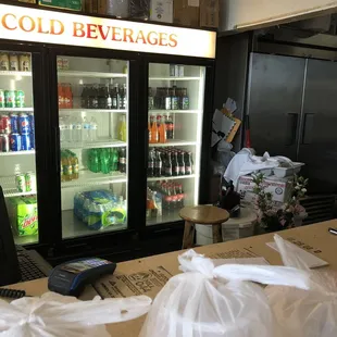 Behind the counter