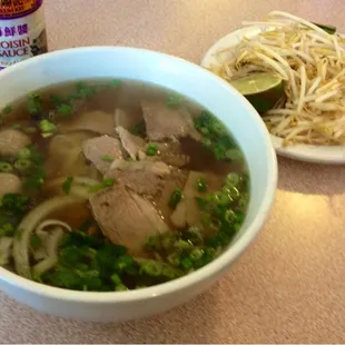 Pho beef noodle soup $8.95