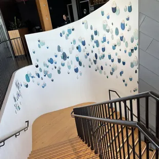 Looking down from the hostess stand