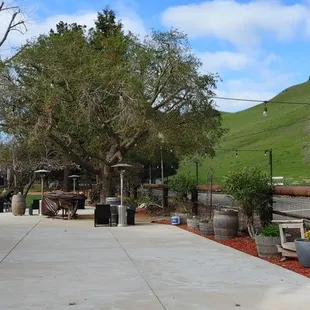 two people walking down the walkway