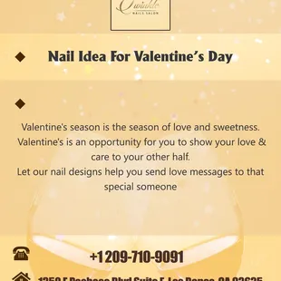 Valentine's is an opportunity for you to show your love &amp; care to your other half.