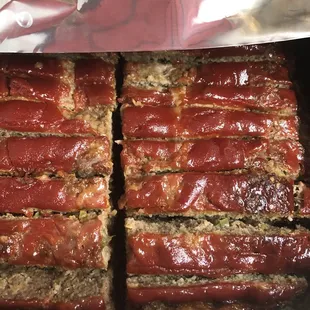 Monday is Meatloaf Special , served with a veggie , choice of potato and hot roll