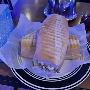 two sandwiches on a plate