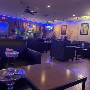 the lounge area