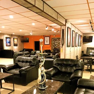 a hookah lounge