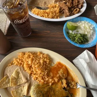 Chilles Rellenos and Birria delicious