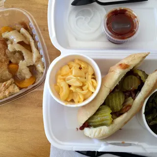 Chopped Beef Brisket Sandwich