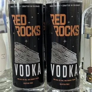Yes! They finally got the new Red Rocks Vodka!  It's so neutral and smooth; it's a must buy!!