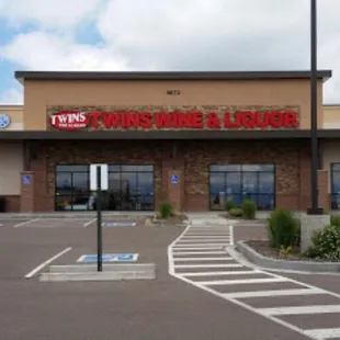 the front of the building