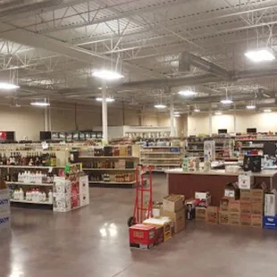 the inside of a grocery store