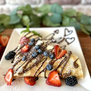 Nutella and Fruits Crepe
