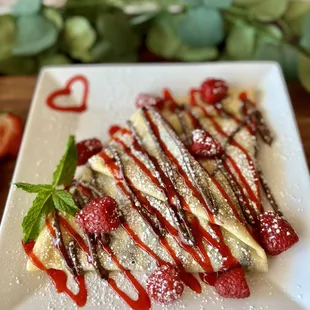 Raspberry-Nutella Crepe