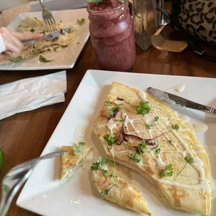 Ham and Cheese Crepe