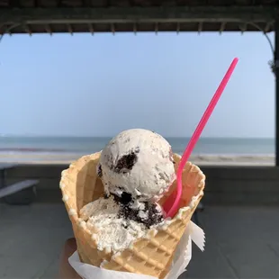 $6.10 for one scoop of ice cream + waffle cone