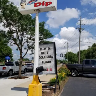 2019-07-03. Twist N Dip. Downtown Auburn Hills, MI. Signage visible from the street.
