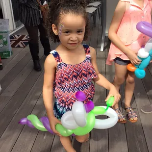 Butterfly wand and face paint