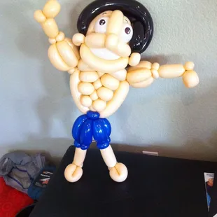 Skinny leg muscle man!