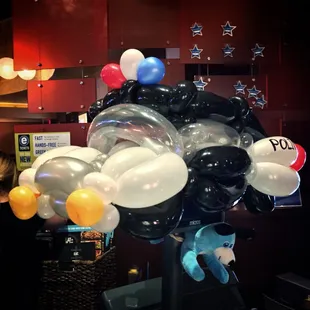 Police Car Balloon @ Dave &amp; Busters in Roseville, Ca