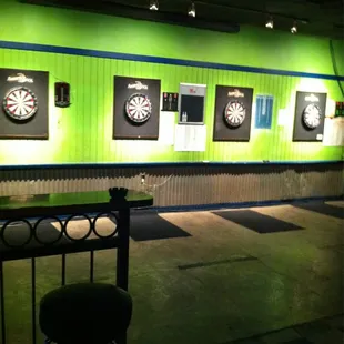darts and darts on a wall