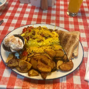 Three Egg Omelette Breakfast
