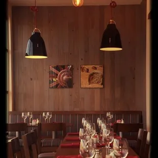 a table set for a meal